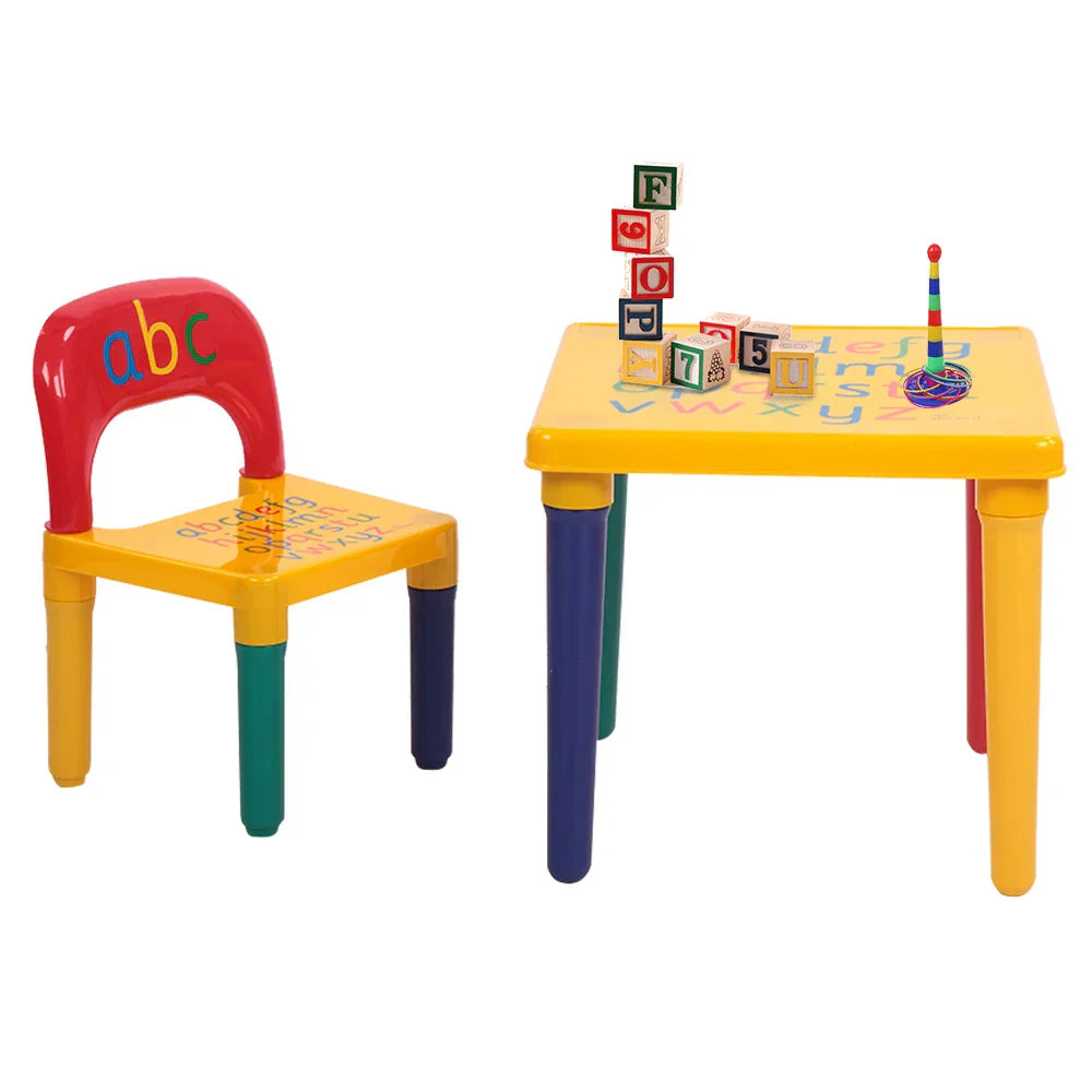 Children Letter Table Chair Set,Kids Table