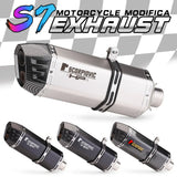 Slip on 51mm motorcycle exhaust system muffler modified