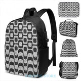 Funny Graphic print Copacabana Ipanema USB Charge Backpack
