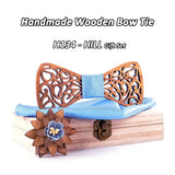 Mahoosive New Floral Wood Bow Ties for Men