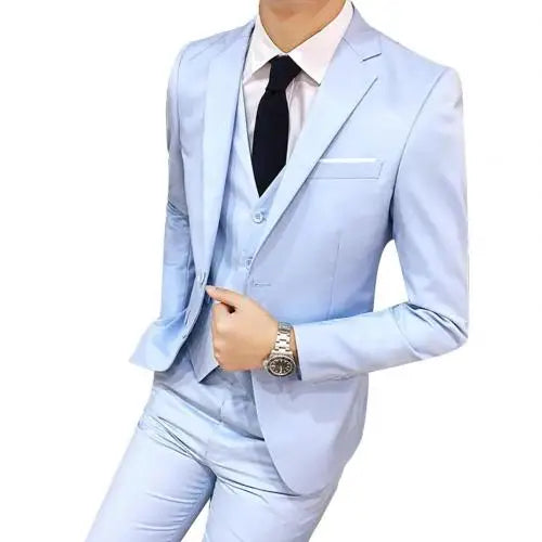 2021 Men's Sets Three-piece Wedding Business Men Formal
