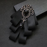 High Quality Korean Fashion New Crystal Bow Tie