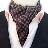 Men Vintage Polka Dot Wedding Formal Cravat Ascot