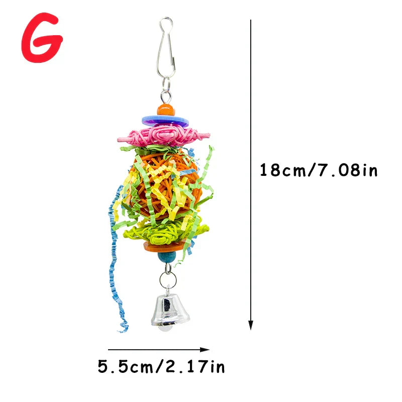 Parrot Shredder Toy Dry Anti-biting Parrot Cage Foraging