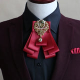 Handmade British Style New Diamond Bow Ties for