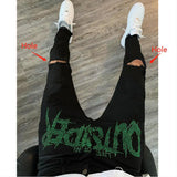 New Men Trend Black Ripped Jeans Fashion Street