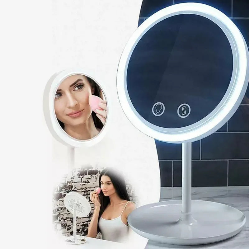 LED Vanity Mirror With Fan Function Beauty Mirrors