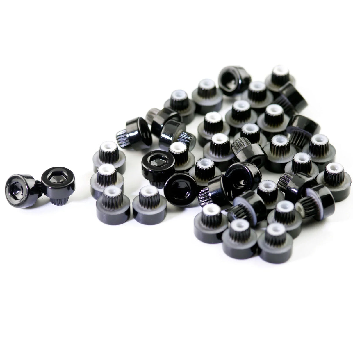 100pcs Universal Wheel Nuts – Silver, Black, Gold, Dust-Proof Rivets