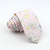 New Floral Tie For Men Skinny Casual Cotton