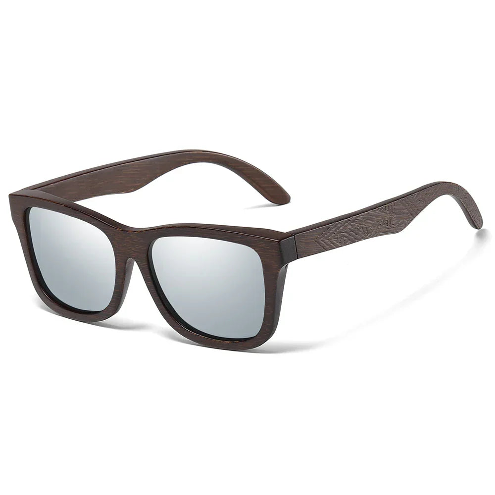 GM Natural Bamboo Wooden Sunglasses Handmade Polarized Glasses