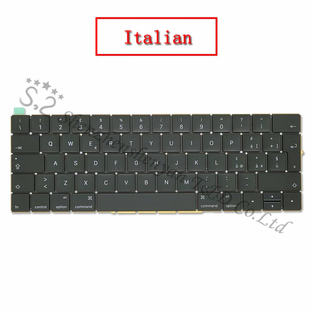 New A1706 A1707 US/UK/Spanish/Korean/French Keyboard For Macbook Pro