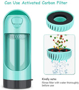 Filter Dog Water Bottle Travel Drinking Bottle Feeder