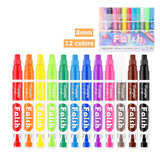 12 Pcs Liquid Chalk Markers Pens Erasable Colors