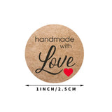 100500pcs Vintage Kraft Paper Stickers Scrapbook Gift Stationery