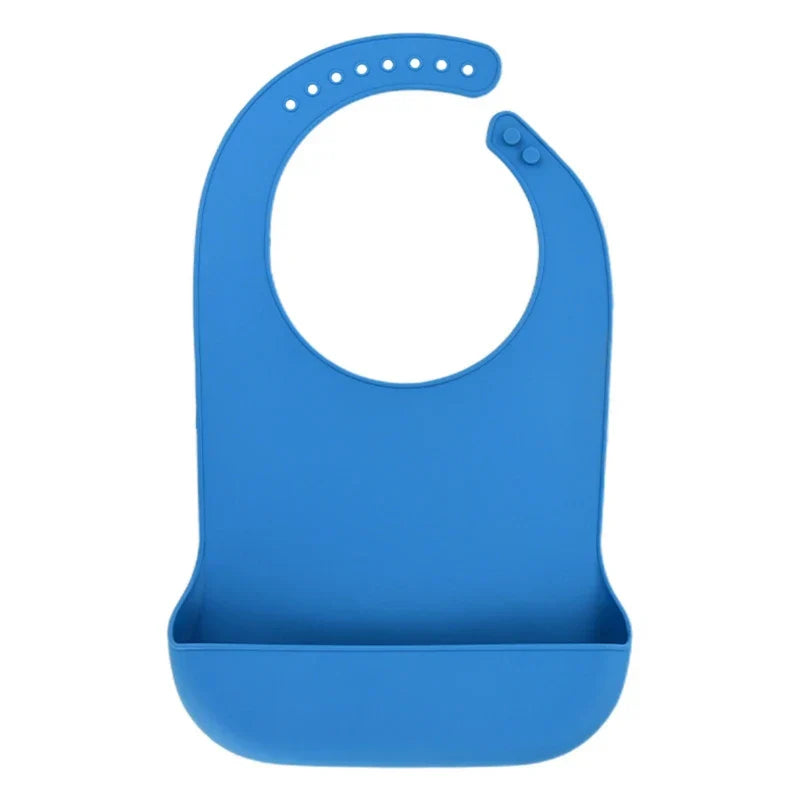 1 Pc Waterproof Adult Mealtime Anti-oil Silicone Bib