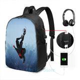 Funny Graphic print Miles Morales jump USB Charge