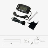 Digital LCD Engine Temperature Gauge OverTemperature Alert with