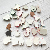 100pcs Resin Christmas Charms for Slime DIY Polymer