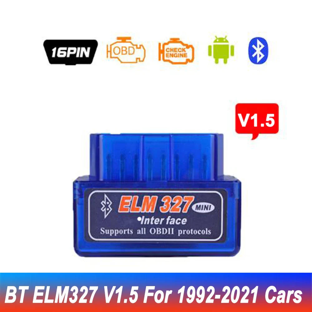 Newest ELM327 V1.5 OBD2 Scanner Bluetooth Mini ELM