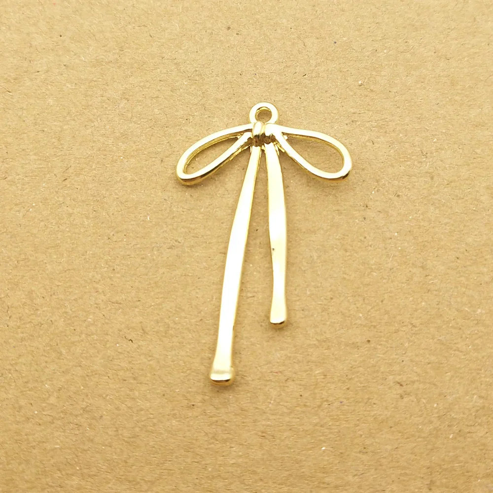 10pcs Bow Charm for Jewelry Making Craft Supplies