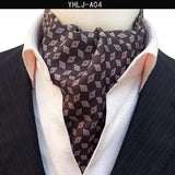 Men Vintage Polka Dot Wedding Formal Cravat Ascot