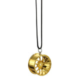Car Ornament Pendant Metal Wheel Hub Flywheel Hanging