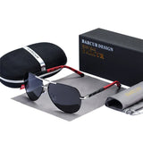 BARCUR Aluminum Vintage Men's Sunglasses Men Polarized Coating