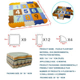 EVA Foam Play Mat with Fence Baby Puzzle