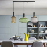 Retro restaurant colorfull glass pendant lights Creative living