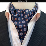Men Vintage Polka Dot Wedding Formal Cravat Ascot