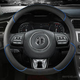 Microfiber Leather Car Steering Wheel Cover 38cm 15"