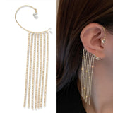 20Style Luxury Shiny Crystal Rhinestone Long Tassel Ear