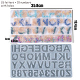 With Holes Alphabet & Number Resin Mould Letter