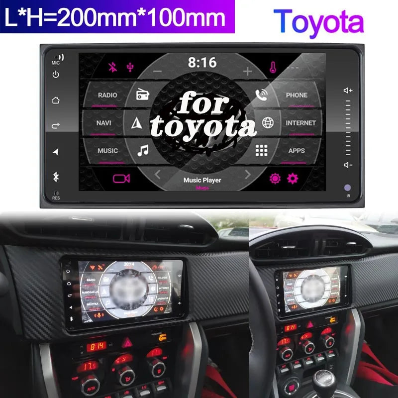 8-Core Android 11.0 2DIN CarPlay Multimedia Player