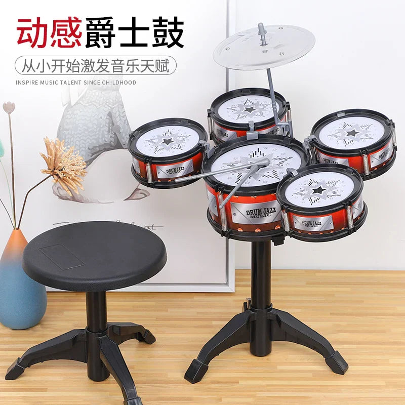 Simulation Drum Set Junior Drums Kit Jazz Drums