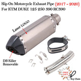 Slip on 51mm Motorcycle Exhaust System Muffler Escape