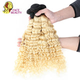 Facebeauty 1B 613 Blonde Ombre Remy Weft Brazilian