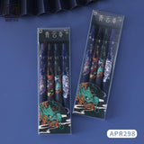 4PCS/Set Cool Chinese Dragon Pattern Gel Pen Black