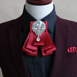 Handmade British Style New Diamond Bow Ties for