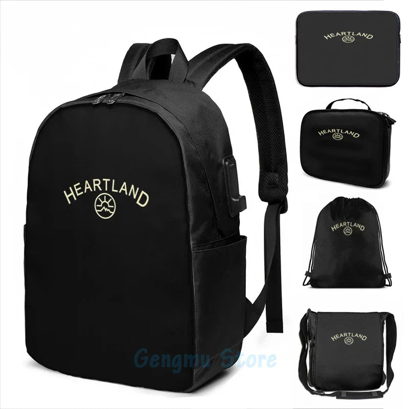 Funny Graphic print heartland ranch clothing USB Charge