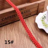 12mm Curve Cotton Lace Trim Centipede Braided Ribbon