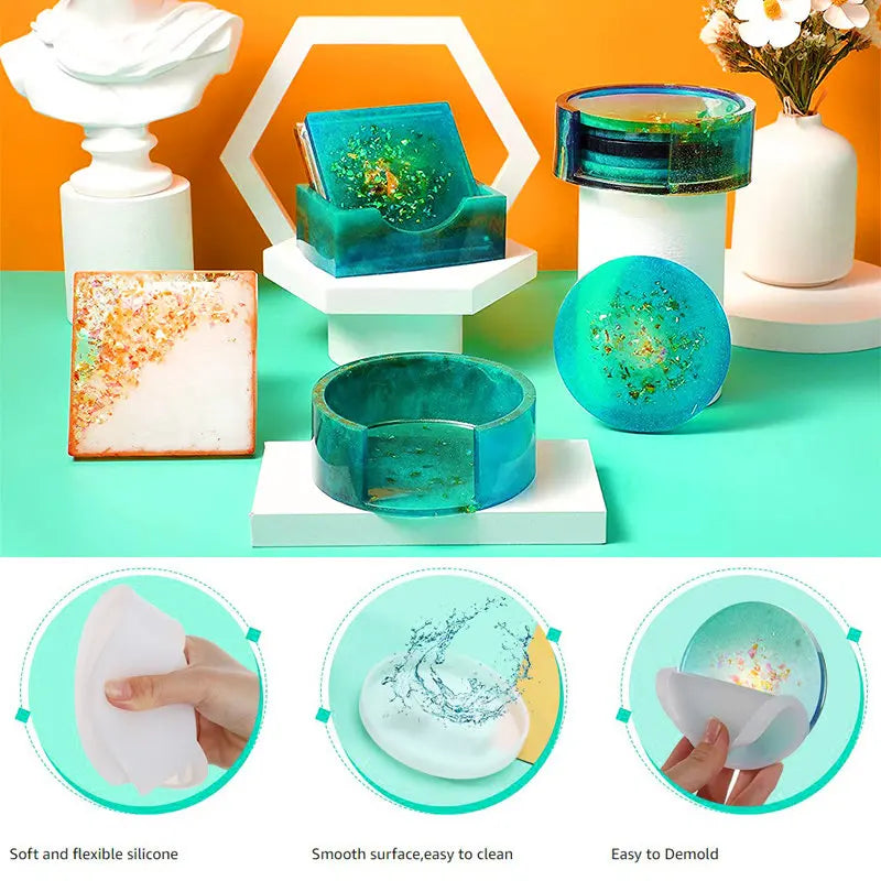 Silicone Mold For Epoxy Resin Set Jewelry Casting