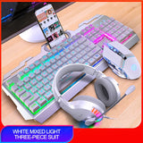 V2 Gaming Keyboard Mouse Headset Set Mechanical Feel