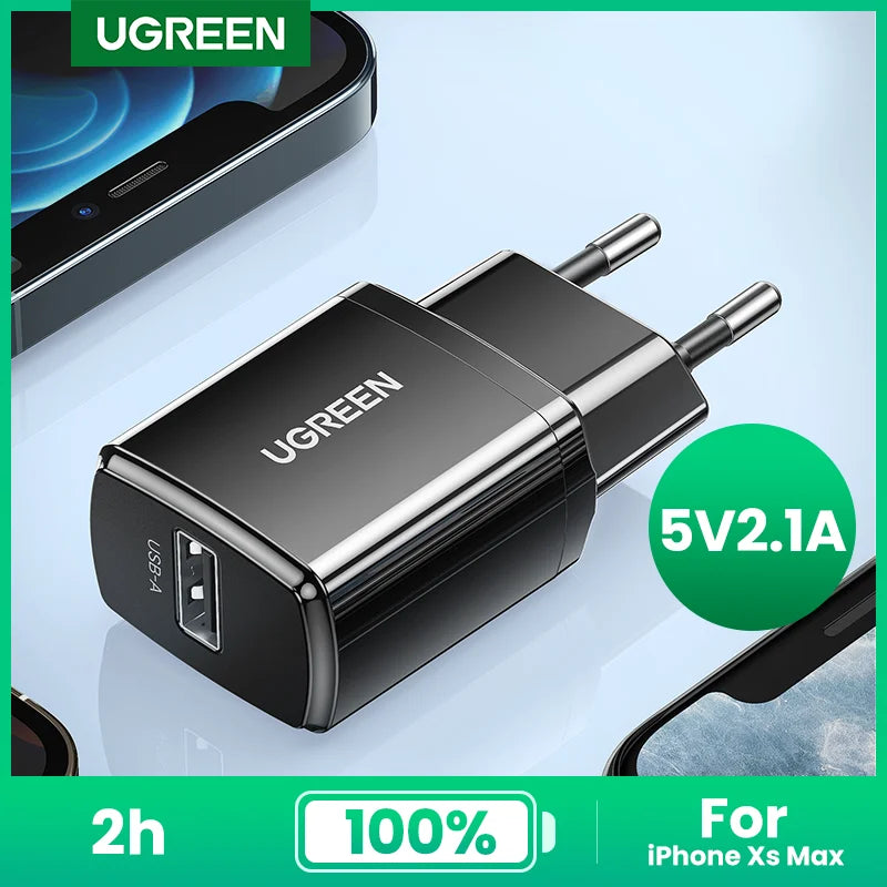 UGREEN USB Charger 5V2.1A Mini Wall Charger EU