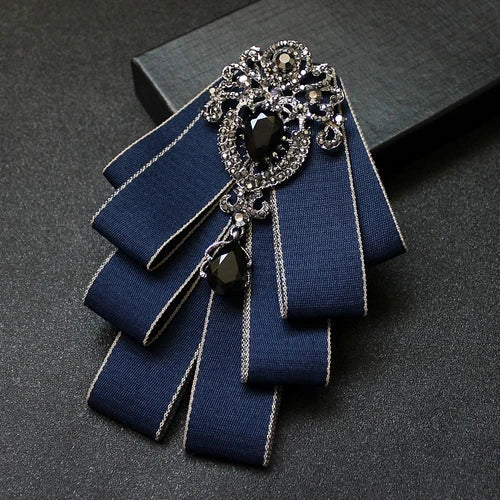 High Quality Korean Fashion New Crystal Bow Tie