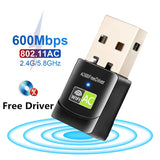 Free Driver USB Wifi Adapter 600Mbps Wi fi