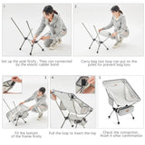 BSWolf Folding Chair Ultralight Detachabl Portable Camping Chair