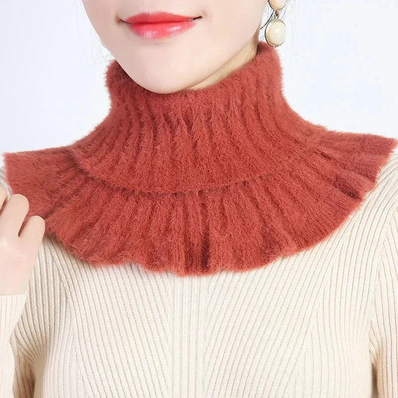 Thickened Imitation Mink Cashmere Bib Women's FallWinter Warm