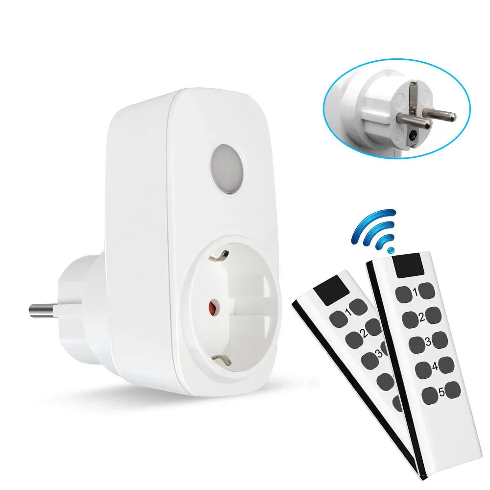 Smart Home EU French Socket Power Plug 433Mhz