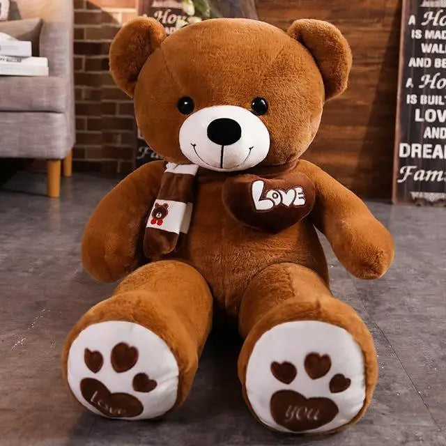 High Quality 4 Colors Teddy Bear With Scarf